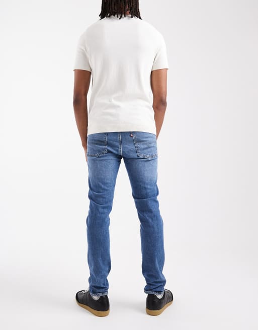 Levi's - 510 - Mid wash skinny-jeans i blå , 2 af 5