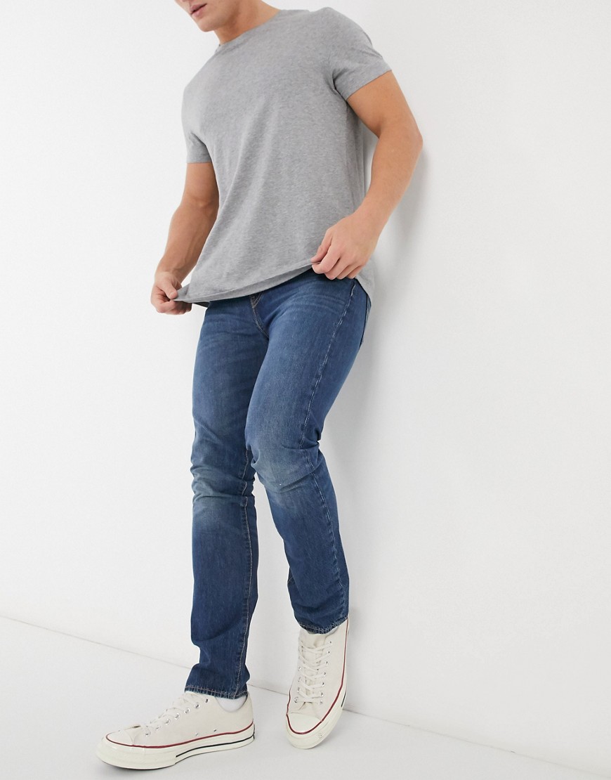 Levi's 510 - Moose Tracks - Skinny-fit jeans met medium wassing-Blauw