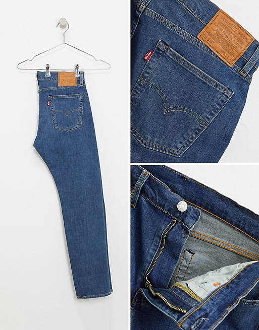 Levi's 510 skinny fit jeans in delray pier 4-way stretch mid wash