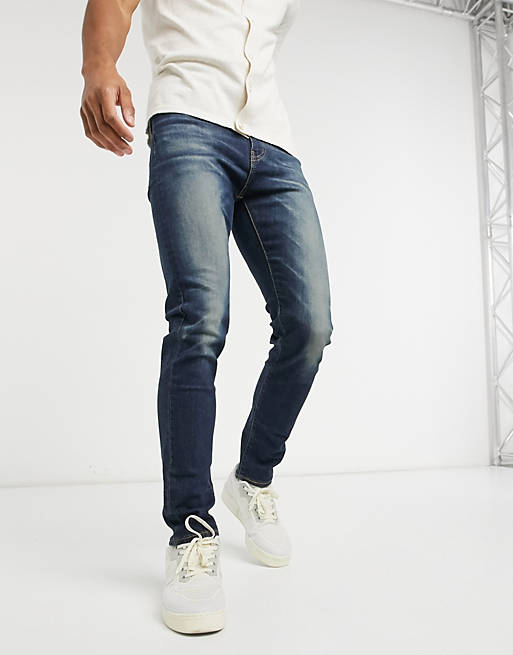 Vulkaan Pluche pop Gelijkwaardig Levi's - 510 - Skinny-fit jeans in donker indigo | ASOS