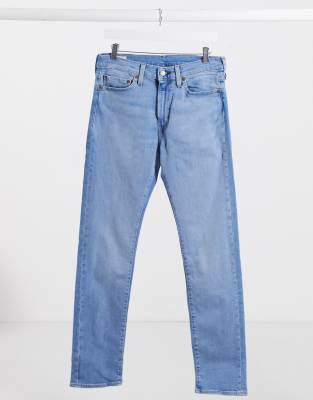 levi's light wash straight jeans