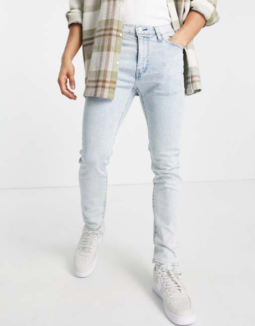 Levi's 510 skinny fit jeans in mcfrosty flex stretch super light indigo  bleach wash | ASOS