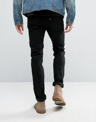 levi 510 skinny fit jeans black