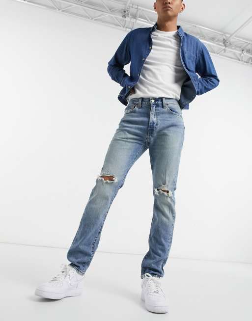 Levis 510 on sale ripped jeans