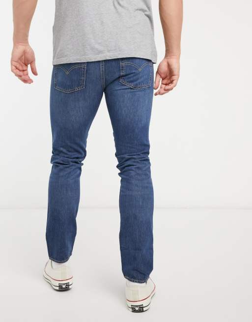 Levi's 512 slim taper jeans in dark navy wash