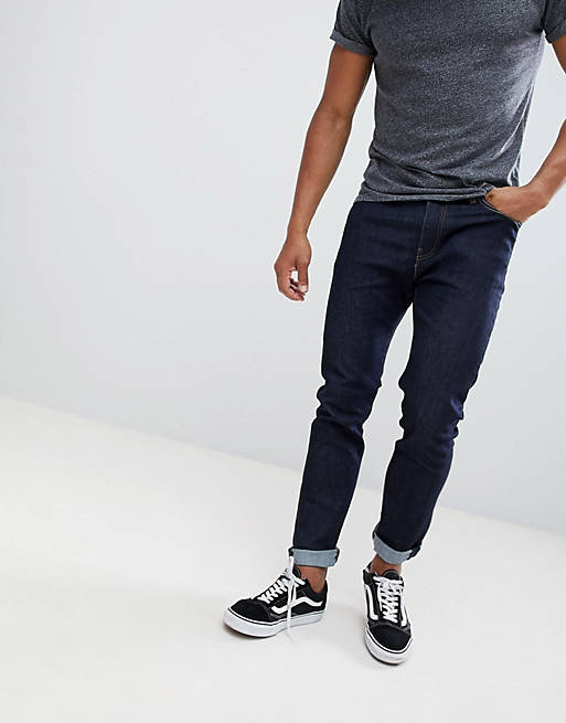 Levi's 510 skinny fit standard rise jeans cleaner indigo wash