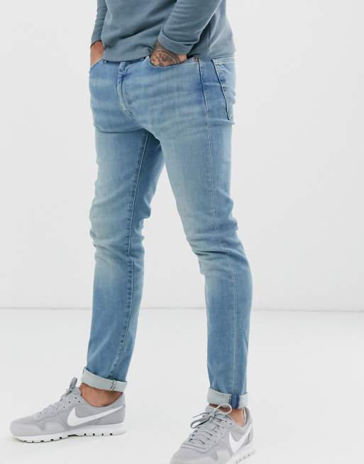 Levi's 510 skinny fit standard rise jeans in jafar advanced light wash ...