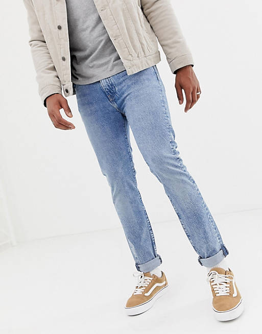 Levi's 510 skinny fit standard rise jeans in ross light warp light wash ...