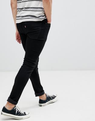 levi 510 skinny fit jeans black