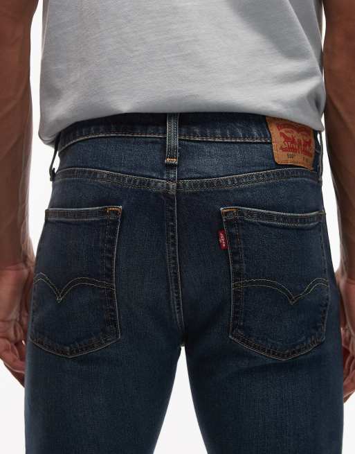 Levi's 510 skinny jeans in dark blue, 4 of 5