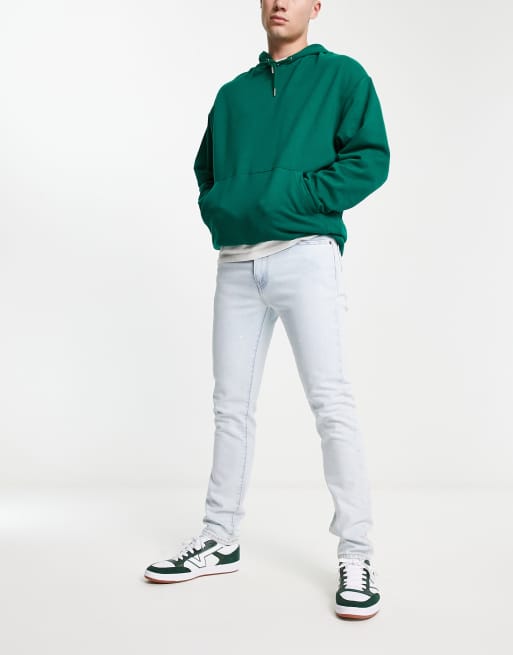 molekyle forsinke Jeg har en engelskundervisning Levi's 510 skinny jeans in light wash white | ASOS