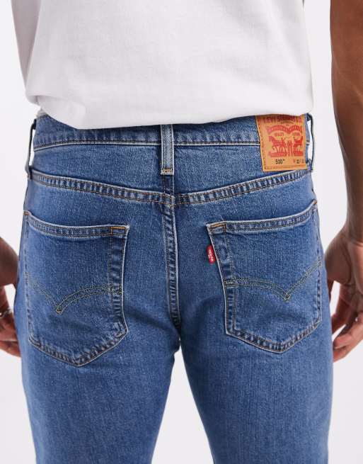 Levi's 510 skinny jeans in mid blue, 5 of 5