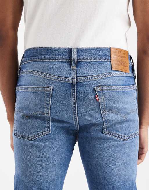 Levi's - 510 - Skinny jeans in midden blauwe wassing , 4 van 5