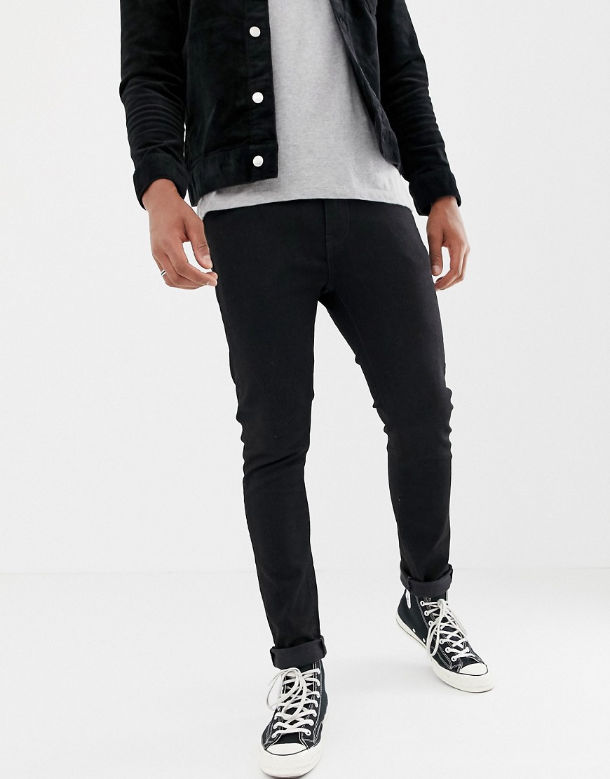 Levi's – 510 – Svarta skinny jeans med normalhög midja