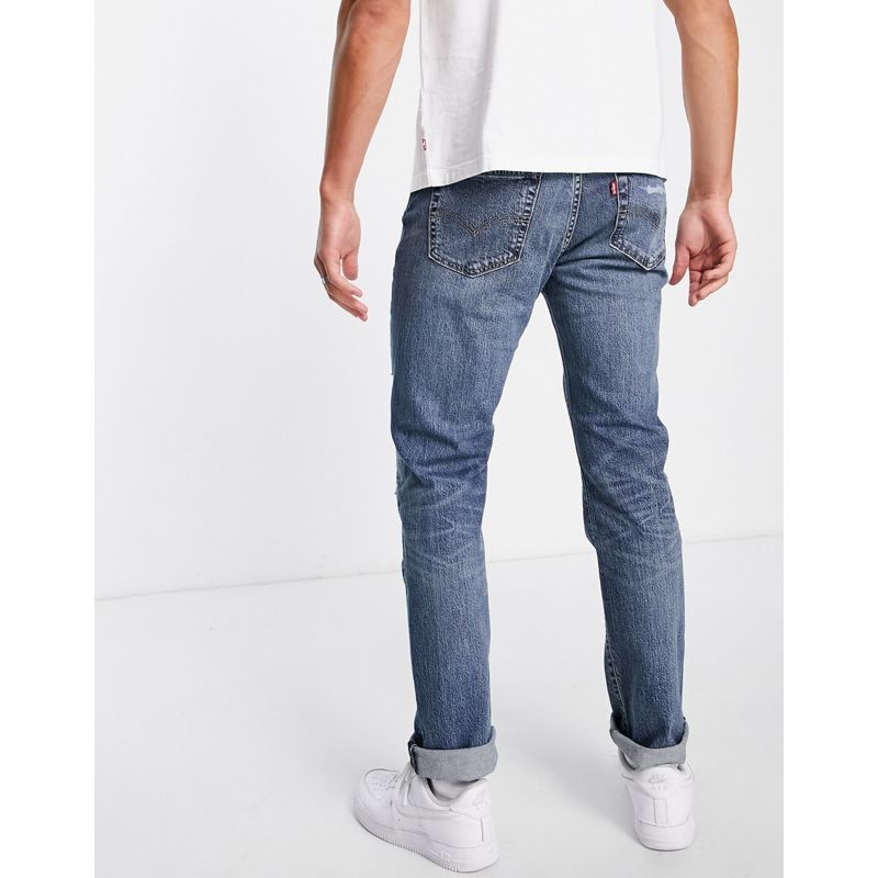 Jeans slim Qzz16 Levi's - 511 - Jeans slim lavaggio blu con abrasioni
