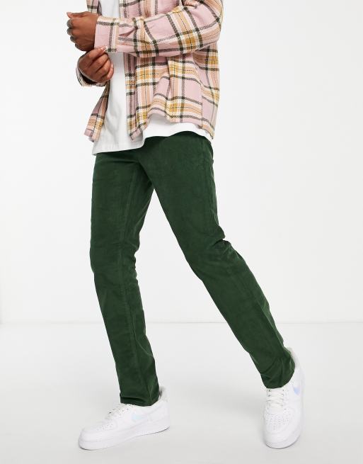 Levi's 511 slim cord pants in green | ASOS