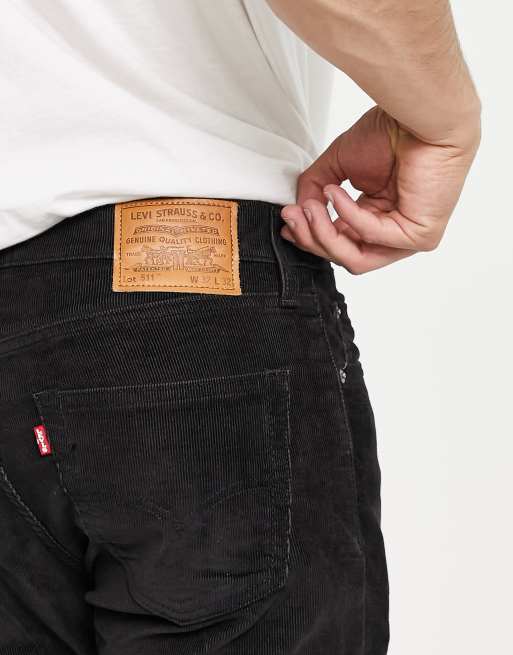 Black levi corduroy store pants