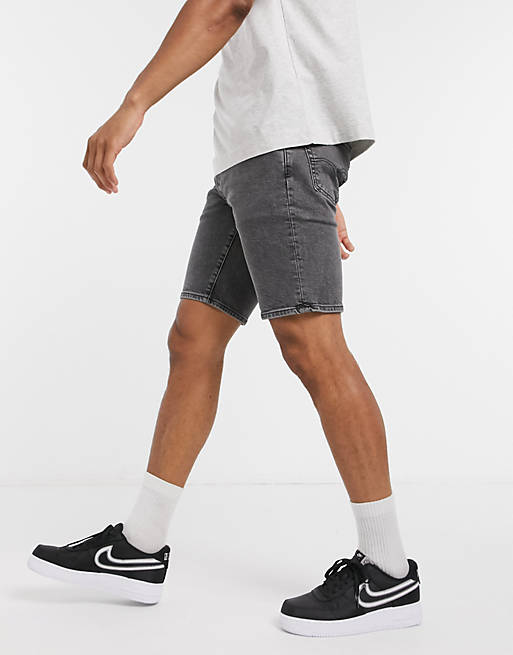 Levi's 511 slim fit hemmed denim shorts in focaccia grey wash | ASOS