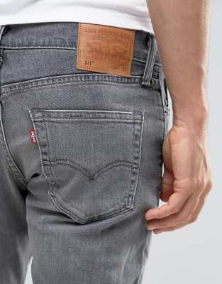 levi's 511 slim fit jeans grey