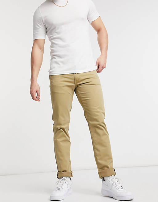 Levi's 511 slim fit jeans in harvest gold sueded sateen neutral | ASOS