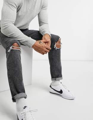 Nike cortez outlet with skinny jeans