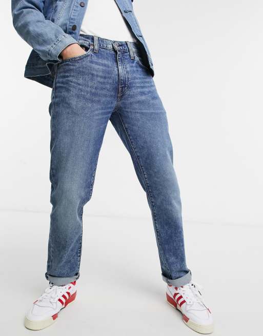 Levi's 511 slim fit jeans in road dust flex stretch dark indigo worn in mid  wash | ASOS