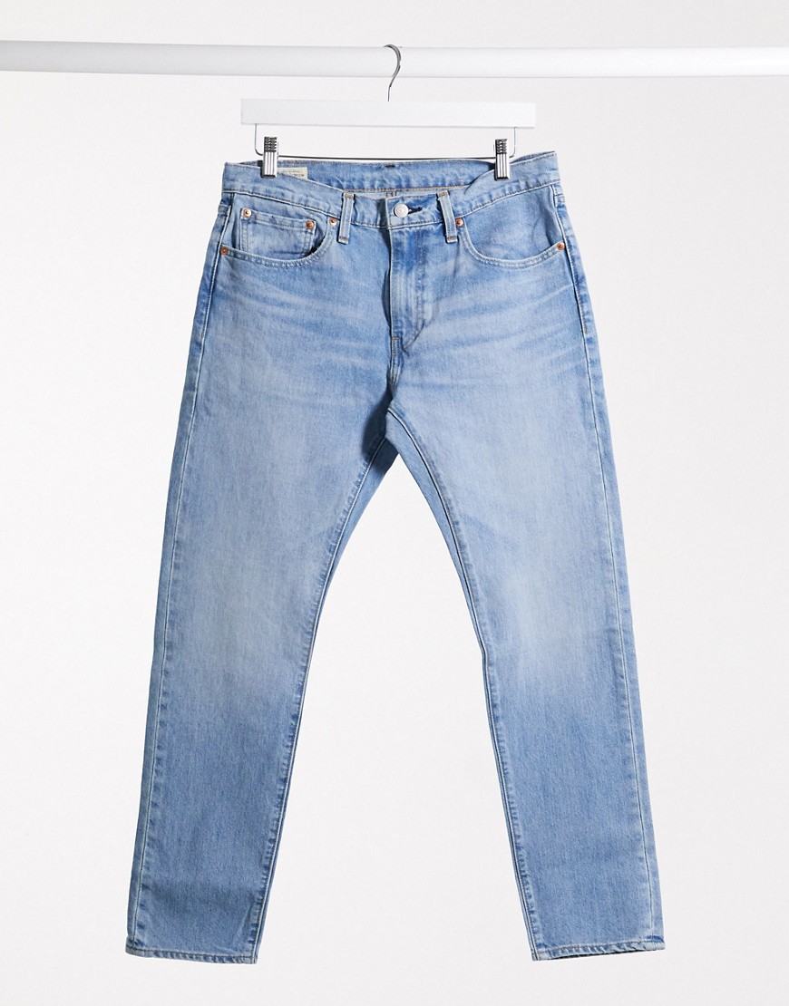 Levi's – 512 – Avsmalnande slim jeans i ljus, vintage tvätt-Blå
