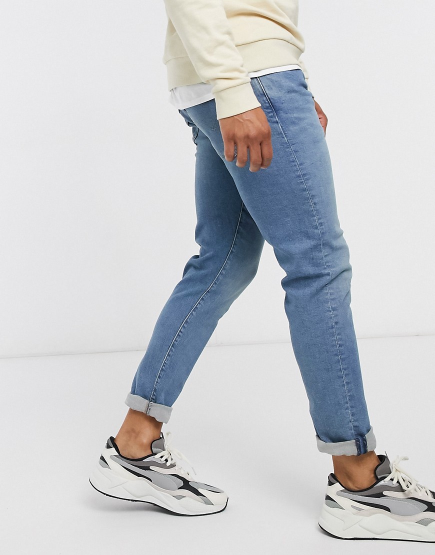 Levi's – 512 – Blå slim jeans med avsmalnande ben