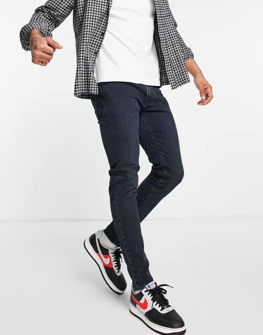 Levi's – 512 – Ciemnogranatowe jeansy o dopasowanym kroju ze zwężanymi nogawkami