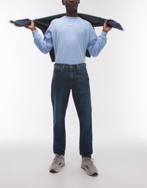 Levi's – 512 – Ciemnoniebieskie, dopasowane jeansy ze zwężanymi nogawkami