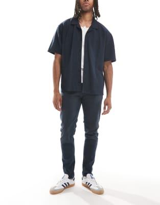 Levi's – 512 – Ciemnoniebieskie dopasowane jeansy ze zwężanymi nogawkami - view 1