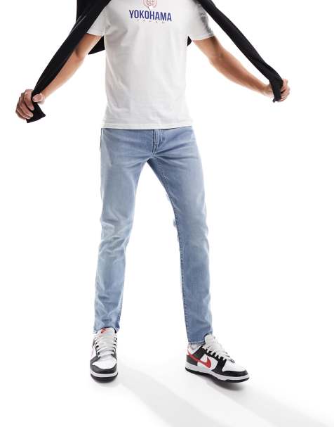 Levi's 512 slim tapered jeans in light wash blue 
