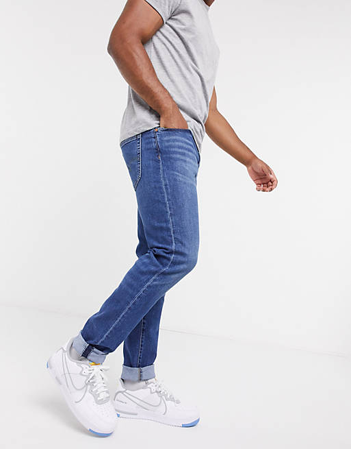 Levi's 512 Flex Tencel slim tapered fit jeans in folsom blues advanced mid  wash | ASOS