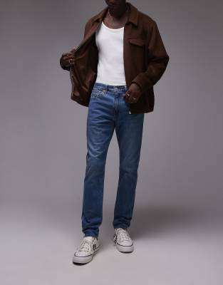 Levi's - 512 - Jean slim fuselé - Bleu moyen