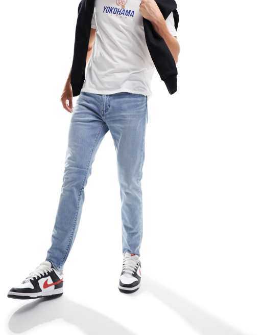 Levi's 512 – Ljusblå, avsmalnande jeans med smal passform och tvättad finish, 3 av 5