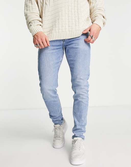 Levi's - 512 Lo-ball - Smalle tapered jeans i lyseblå vask