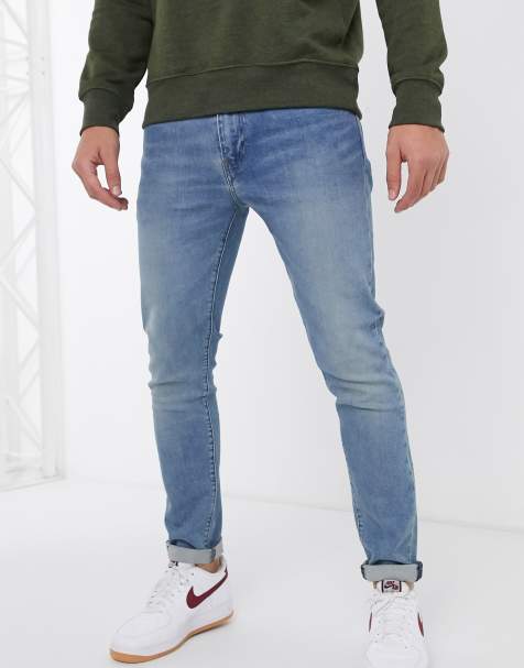 Levi's – 512 – Mellanblå slim jeans med avsmalnande ben i "pelican rust"-tvätt - view 1