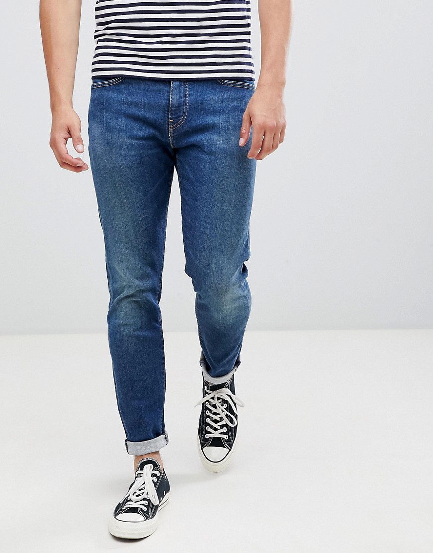 Levi's – 512 – Mellanblå slim jeans med avsmalnande ben och låg midja