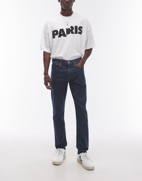 Levi's – 512 – Mörkblå, avsmalnande, smala jeans - view 1