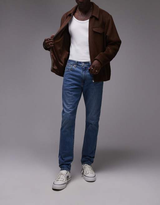 Levi's – 512 – Niebieskie dopasowane jeansy ze zwężanymi nogawkami