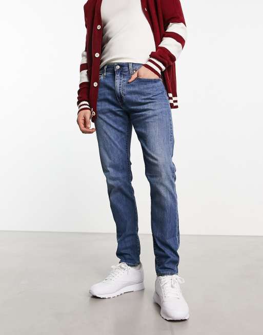 Levi's – 512 – Niebieskie zwężane jeansy o dopasowanym kroju