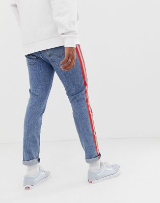 levi's side stripe jeans