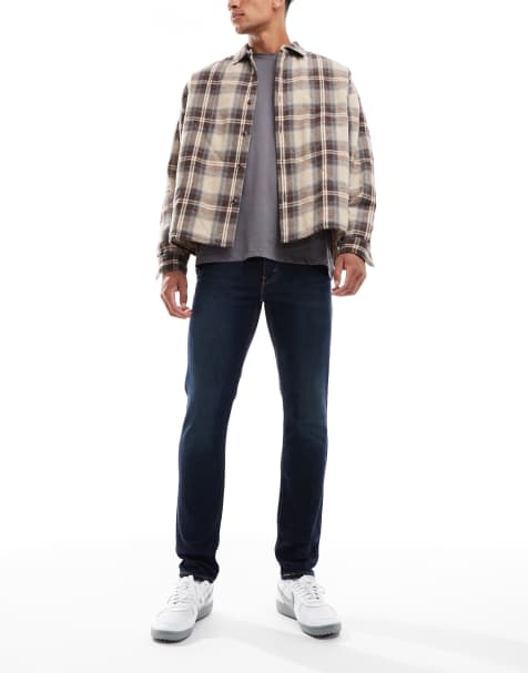 Levi's – 512 – Schmal zulaufende Slim Fit Jeans in dunkelblauer Waschung - view 1