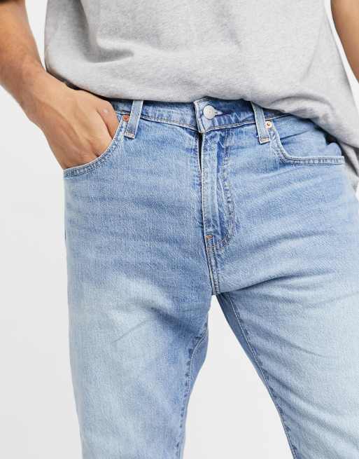 Levi's 512 slim taper jeans in light blue wash