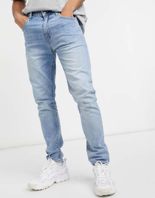 Levi s 512 slim taper fit jeans in here we go light wash