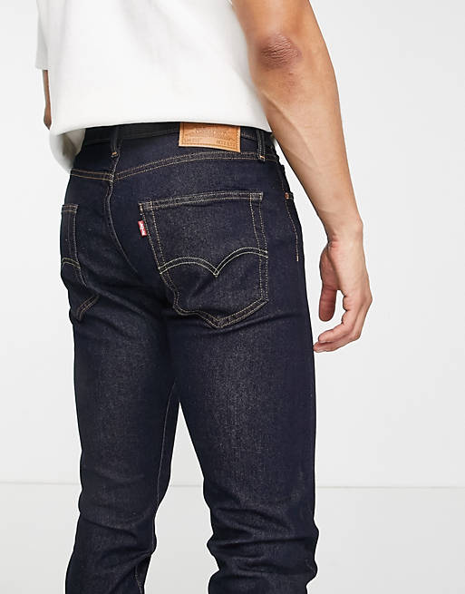 Booth fairy Madison Levi's 512 slim taper fit jeans in mid knight advance stretch dark indigo  rinse wash | ASOS
