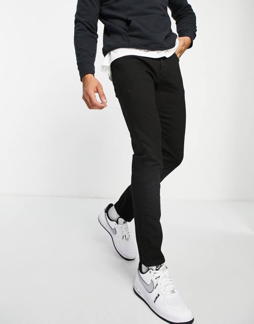 Levi's 512 slim taper jeans in black | ASOS