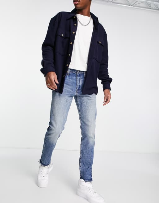 Levi's 512 slim taper jeans in blue vintage wash | ASOS