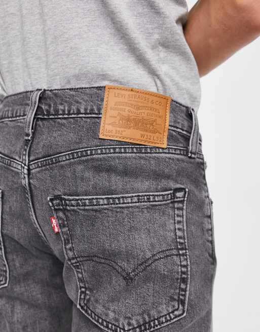 Levi's 512 slim taper jeans in gray wash