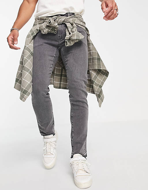 Levi's 512 slim taper jeans in grey wash